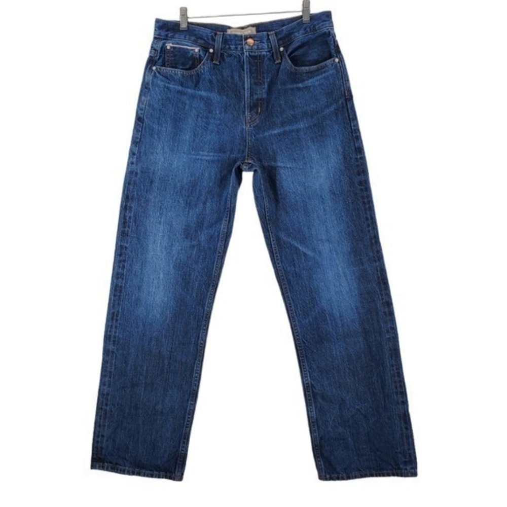 Point Sur Denim J Crew Mens 28 (32x30.5) Organic Cotton Straight Leg Jeans USA